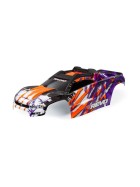 Traxxas 8611T Body, E-Revo, purple/ window, grille, lights decal sheet (assembled with front & rear body mounts and rear body support for clipless mounting)