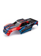 Traxxas 8911P Body, Maxx, red-x (painted)/ decal sheet