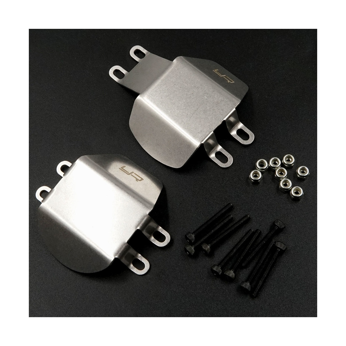 Yeah Racing Edelstahl Diff. Skid Plate vorne & hinten...