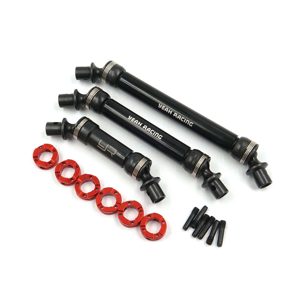 Yeah Racing HD Steel Front & Rear Center Shaft Set für Traxxas TRX-6