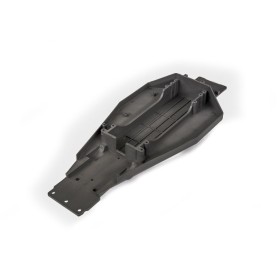 Traxxas 3722X Lower chassis (black) (166mm long battery...