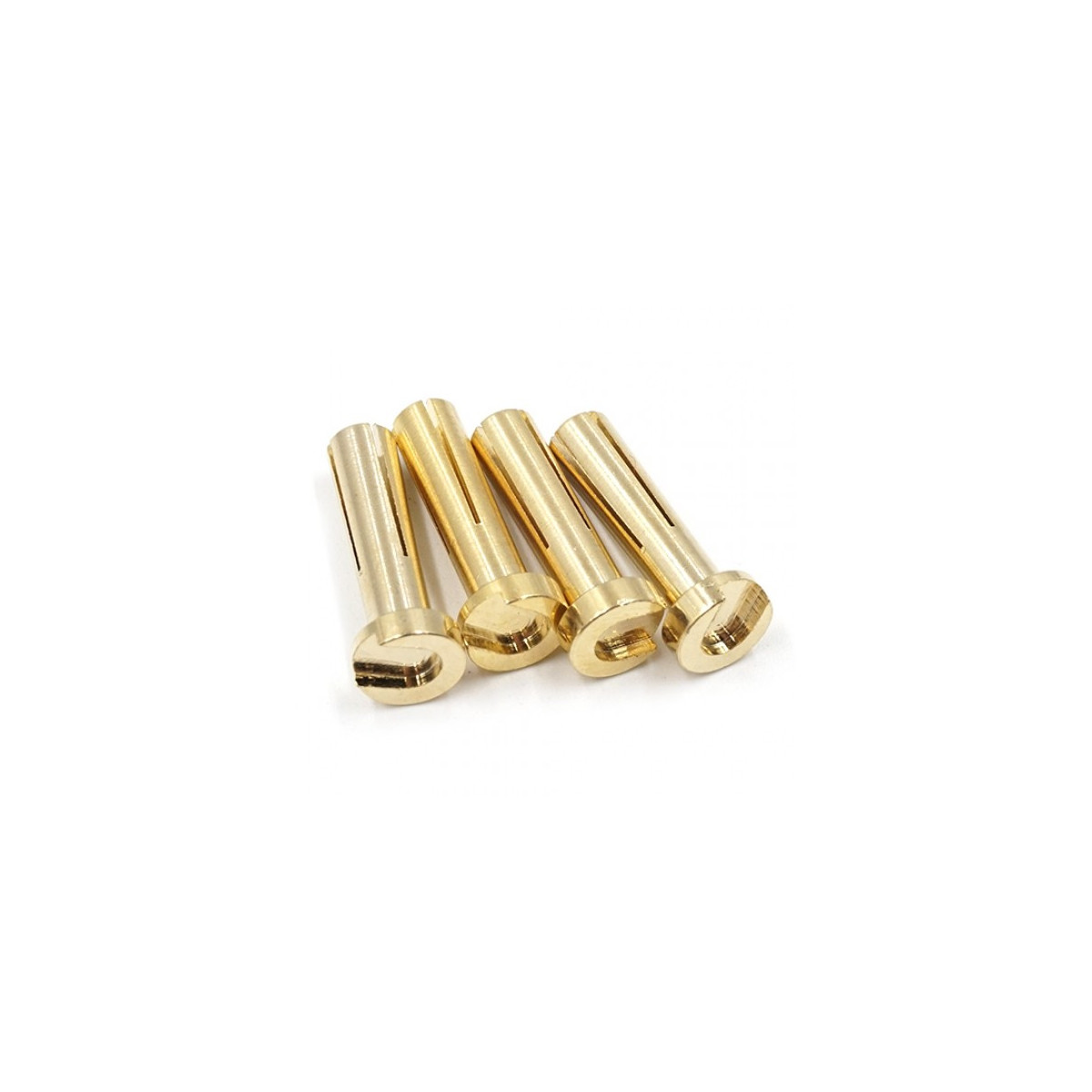 Yeah Racing 4mm Messing Akku-Stecker 18mm (4)
