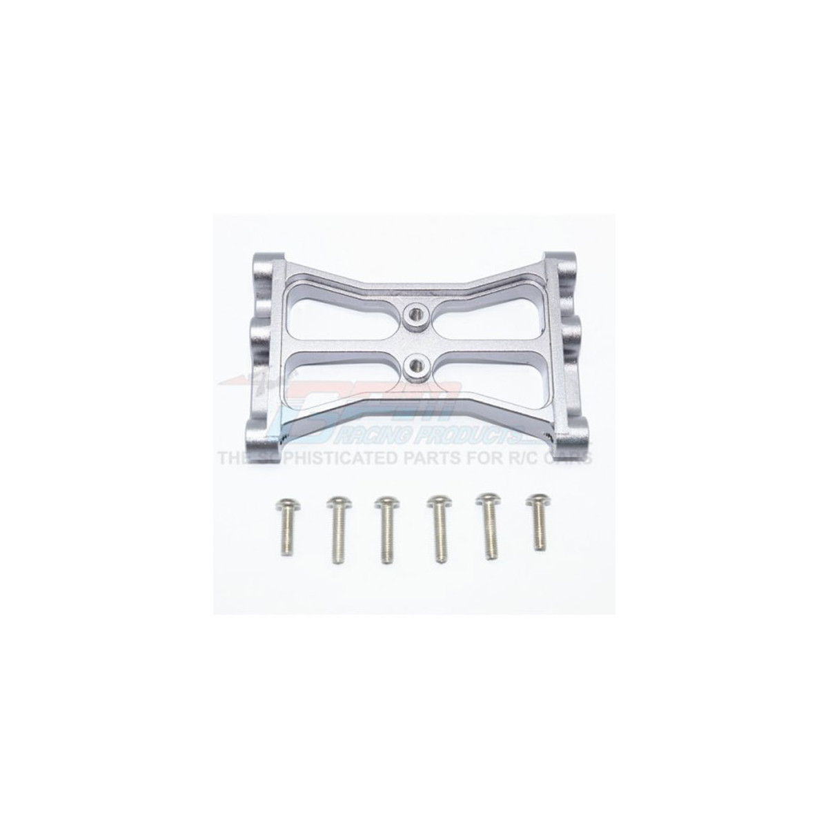 GPM Alu Chassis Crossmember für TRX-4 Silbergrau