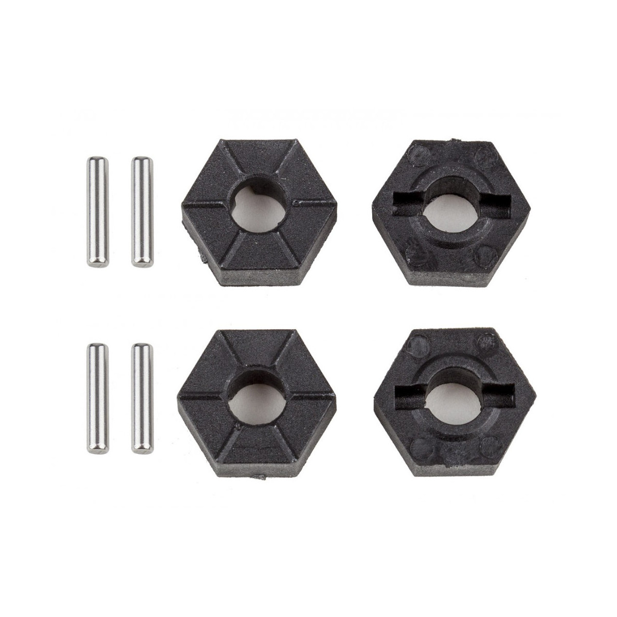 Team Associated Rival MT10 Wheel Hexes, 12mm