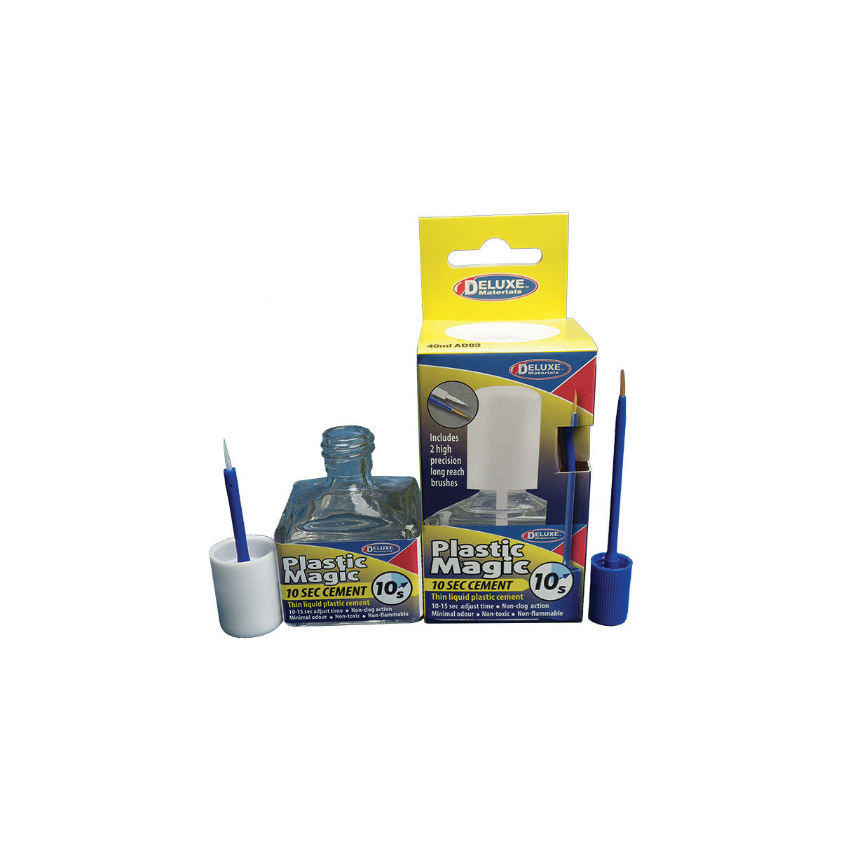 Deluxe Plastic Magic 10 Sek. Plastikkleber mit Pinsel 40 ml