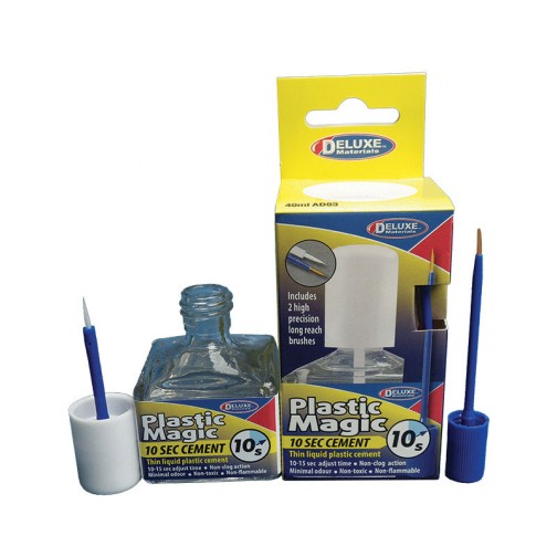 Deluxe Plastic Magic 10 Sek. Plastikkleber mit Pinsel 40 ml