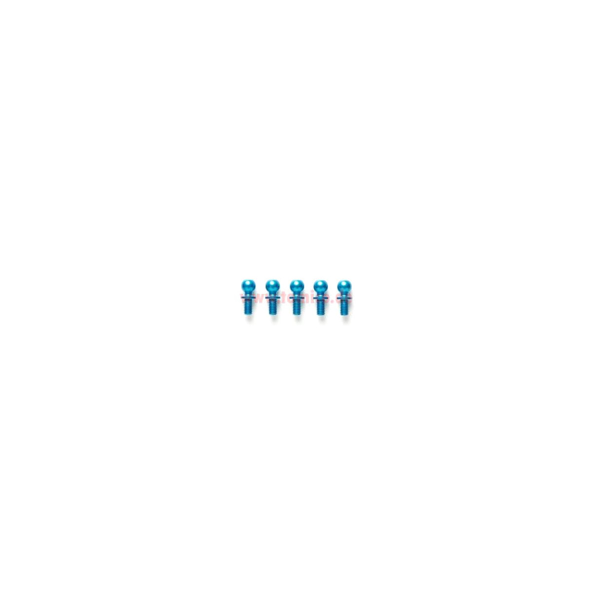 Tamiya Alu Kugelkopf 5x5mm (blau, 5 Stk.) #53906