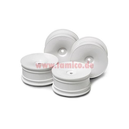 Tamiya #53914 White Dish Wheel(26mm/Off0)*4