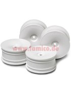 Tamiya #53914 White Dish Wheel(26mm/Off0)*4