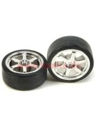 Tamiya #53960 6-S Wheel w/D.Tire*2(26mm/+2)