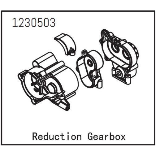 Absima 1230503 Untersetzungsgetriebebox für CR3.4 Sherpa / Khamba
