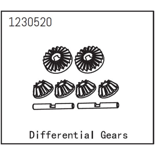 Absima 1230520 Differentialgetriebe Set für CR3.4 Sherpa / Khamba