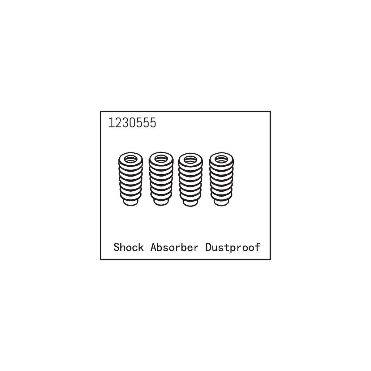 Absima Shock Absorber Boots (4) - Sherpa