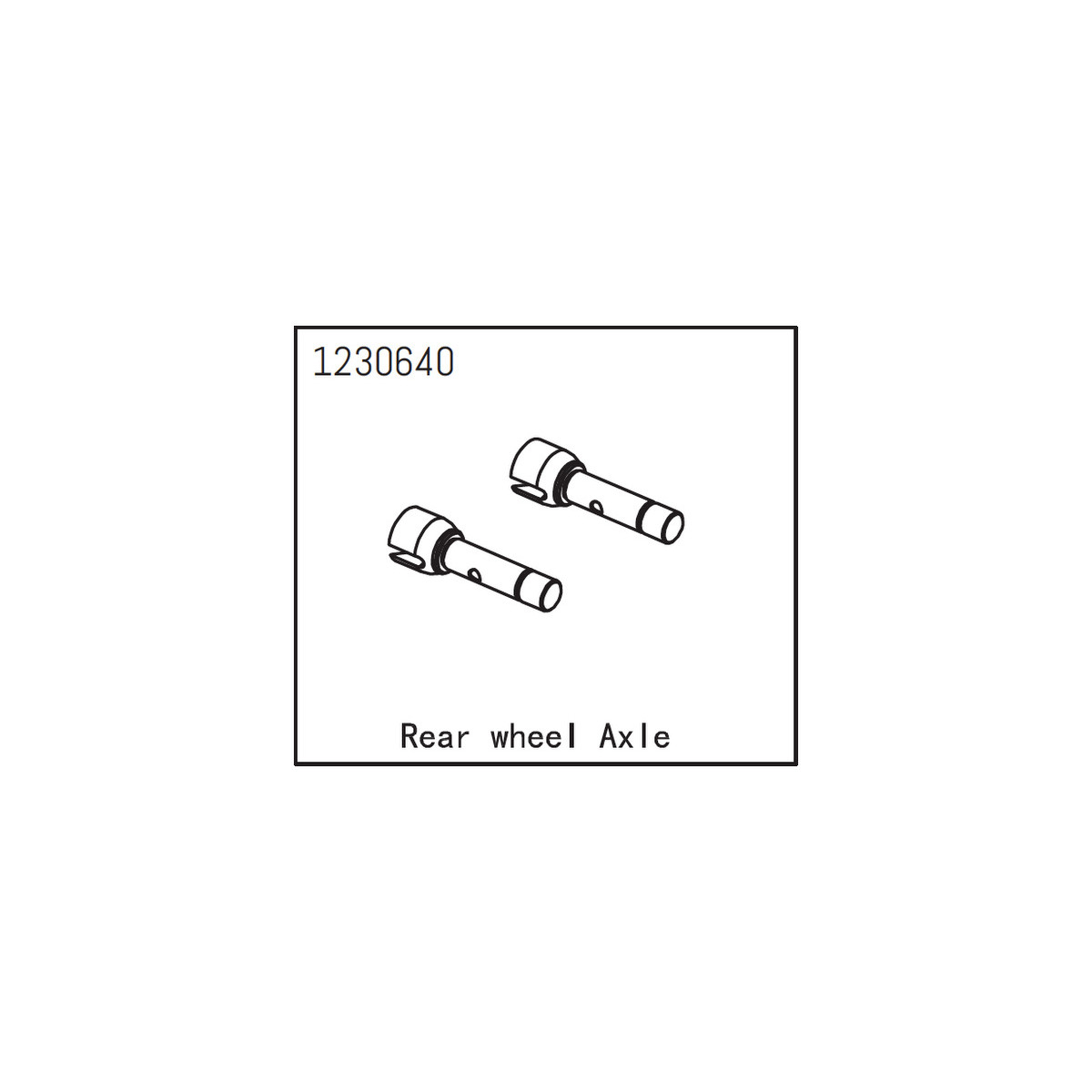 Absima Rear Wheel Axle (2)
