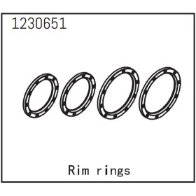 Absima 1230651 Beadlock Ringe (4 St.) für CR3.4...