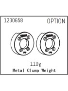 Absima 1230658 Metall Klemmgewichte 110g (2) für CR3.4 Sherpa / Khamba/Yucatan