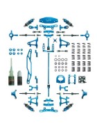 Yeah Racing Alu Tuningpaket / Conversion Kit für TT-02 (blau)