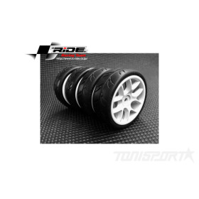 Ride Komplettrad 1:10 Slick 24mm auf 10-Speichen Felge...