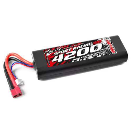Team Corally LiPo Akku 50C 4200 mAh 7,4V 2S Stickpack Hardcase T-Plug