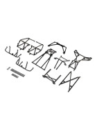 Losi 241038 Cage Set, Complete, Black: LMT