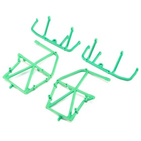 Losi 241039 Side Cage and Lower Bar, Green: LMT