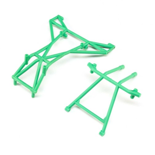 Losi 241041 Top and Upper Cage Bars, Green: LMT