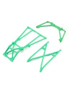 Losi 241043 Rear Cage and Hoop Bars, Green: LMT