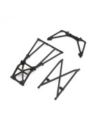 Losi 241044 Rear Cage and Hoop Bars, Black: LMT