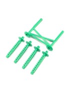 Losi 241045 Rear Body Support and Body Posts, Green: LMT
