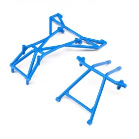 Losi 241047 Side Cage and Lower Bar, Blue: LMT