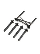 Losi 241050 Rear Body Support and Body Posts, Black: LMT