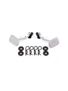 Traxxas 9121 Mirrors, side, chrome (left & right)/ o-rings (4)/ body clips (4) (fits #9112 body)
