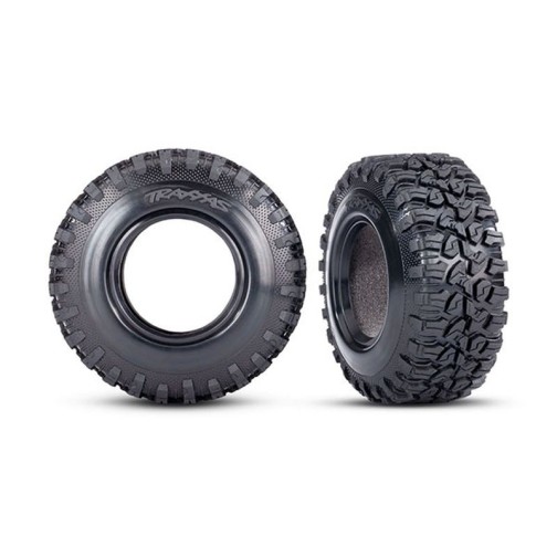 Traxxas 8871 Tires, Canyon RT 4.6x2.2"/ foam inserts (2) (wide) (requires 2.2" diameter wheel)