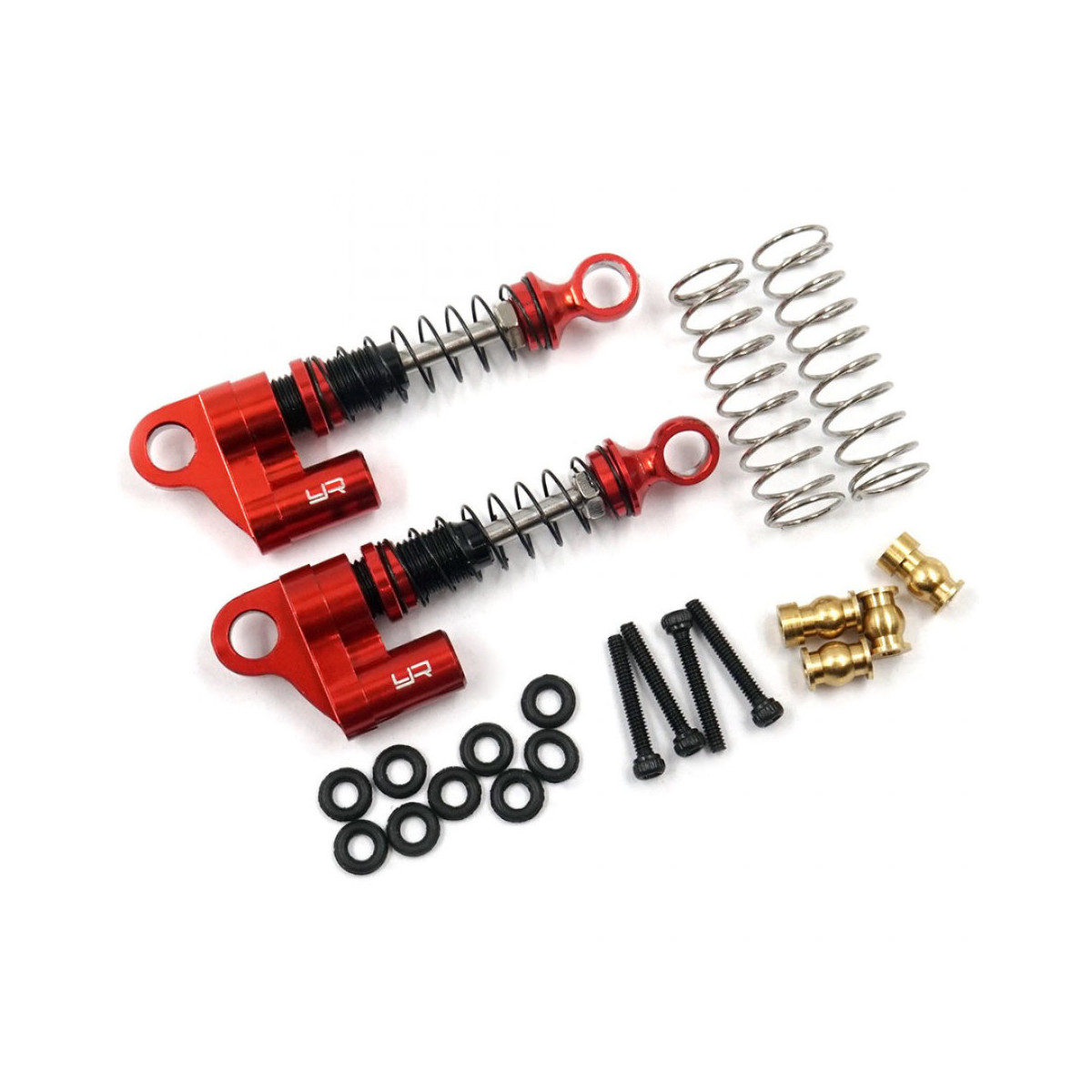 Yeah Racing Alu Dämpfer (2) für Axial SCX24 rot
