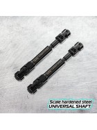 JunFac Stahl Universal Antriebswellen-Set (2) für Axial SCX10 III (313 mm WB)