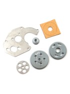 Yeah Racing Steel Transmission Gear & Motor Plate Set (0.3M,19T/51T/59T) For Axial SCX24