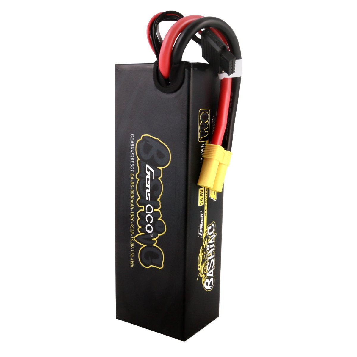 Gens ace LiPo Akku 8000mAh 14.8V Bashing Pro 100C EC-5...