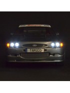 Tamico Lichteinsätze (vorne&hinten) für Tamiya Ford Escort Custom 1998