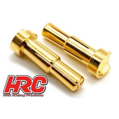 HRC Stufen Goldkontakt-Stecker 4&5mm (2)