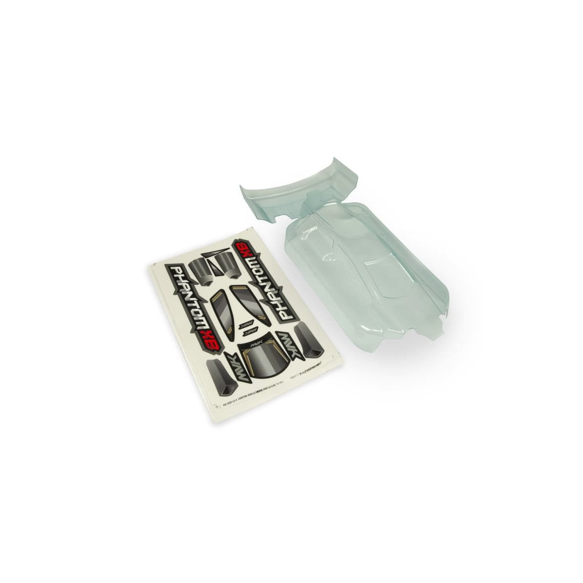 Maverick CLEAR LEXAN PHANTOM XB BODY & WING - W/ DECAL