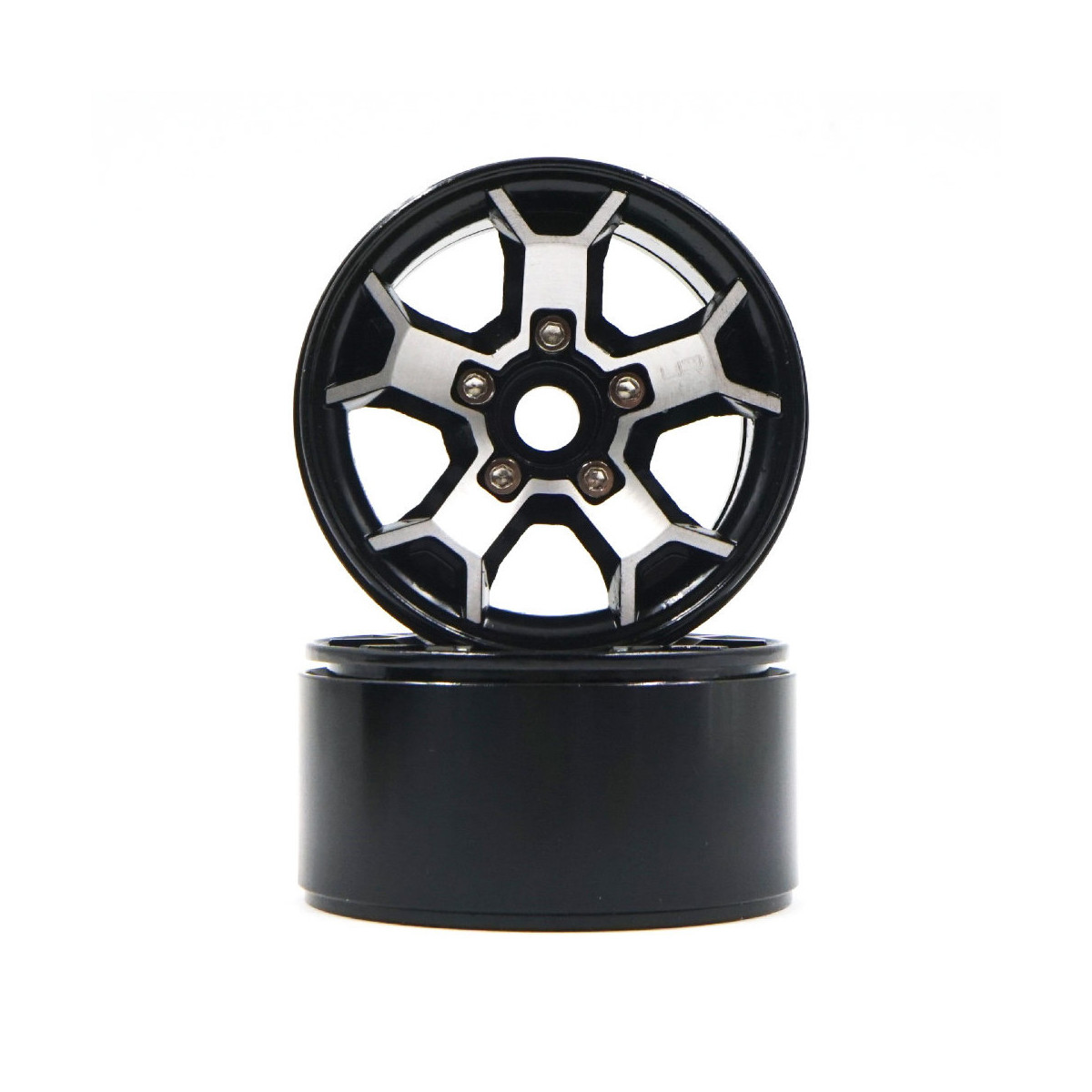 Yeah Racing WL-0115SV 1.9 Alum CNC 8 Spoke Beadlock Wheel W/ Wheel Hub...