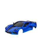 Traxxas 9311X Body, Chevrolet Corvette Stingray, complete (blue) (painted, decals applied) (includes side mirrors, spoiler, grilles, vents, & clipless mounting)
