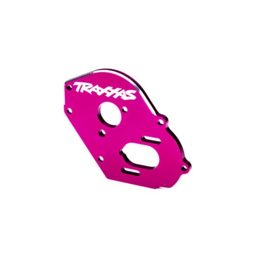 Traxxas 9490P Plate, motor, pink (4mm thick) (aluminum)/ 3x10mm CS with split and flat washer (2)