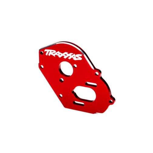 Traxxas 9490R Plate, motor, red (4mm thick) (aluminum)/ 3x10mm CS with split and flat washer (2)