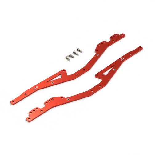 Yeah Racing Aluminum Chassis Frame Rails Red For Kyosho Mini-Z 4x4 MX-01