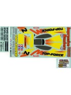 Tamiya 19494242 Aufkleber / Sticker Top Force Evo