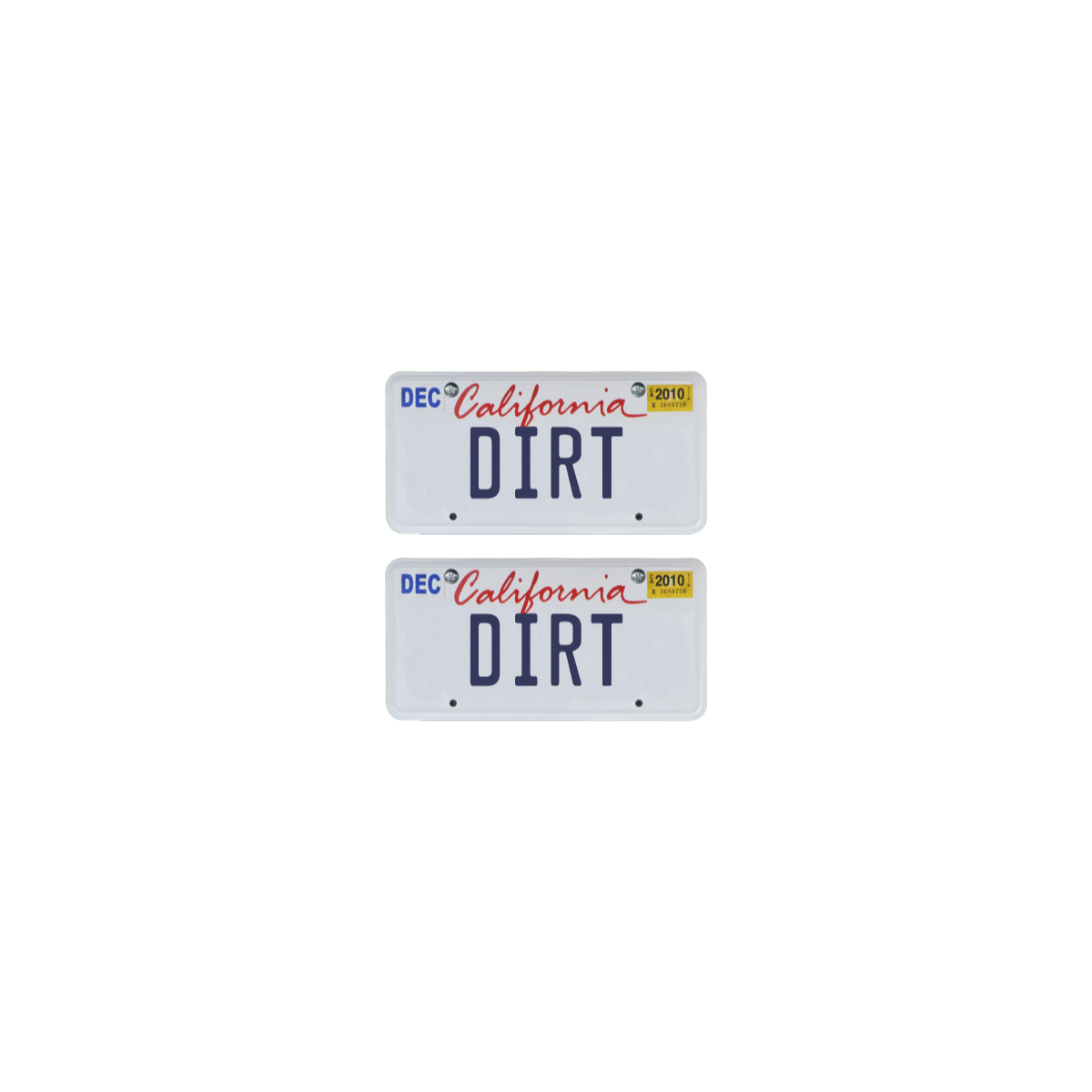 Tamico Kennzeichen "DIRT" USA 1:10 3D 2er Set