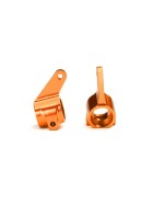 Traxxas 3636T Steering blocks, Rustler/Stampede/Bandit (2), 6061-T6 aluminum (orange-anodized)/ 5x11mm ball bearings (4)