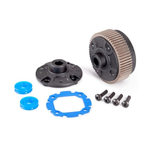 Traxxas 9481 Differential with steel ring gear/ side cover plate/ gasket/ x-rings (2)/ 2.5x10mm BCS (4)