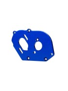 Traxxas 9490X Plate, motor, blue (4mm thick) (aluminum)/ 3x10mm CS with split and flat washer (2)